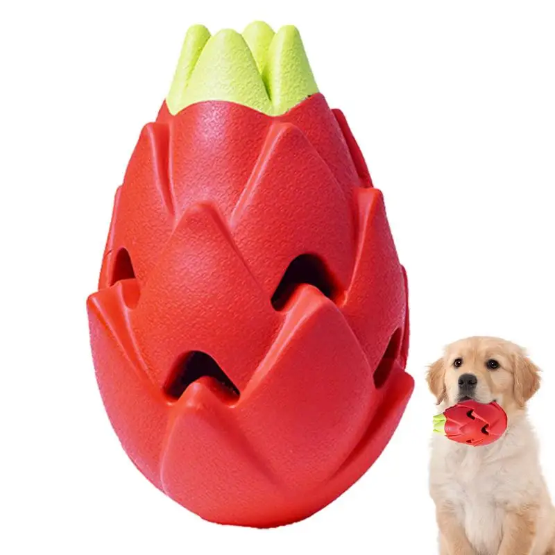 Dog Food Slow Feeder Dog Food Toys Puzzle Ball Puzzle Feeder Slow Eating Rubber Pitaya Interactive Dog Toys Teething Toys Treat