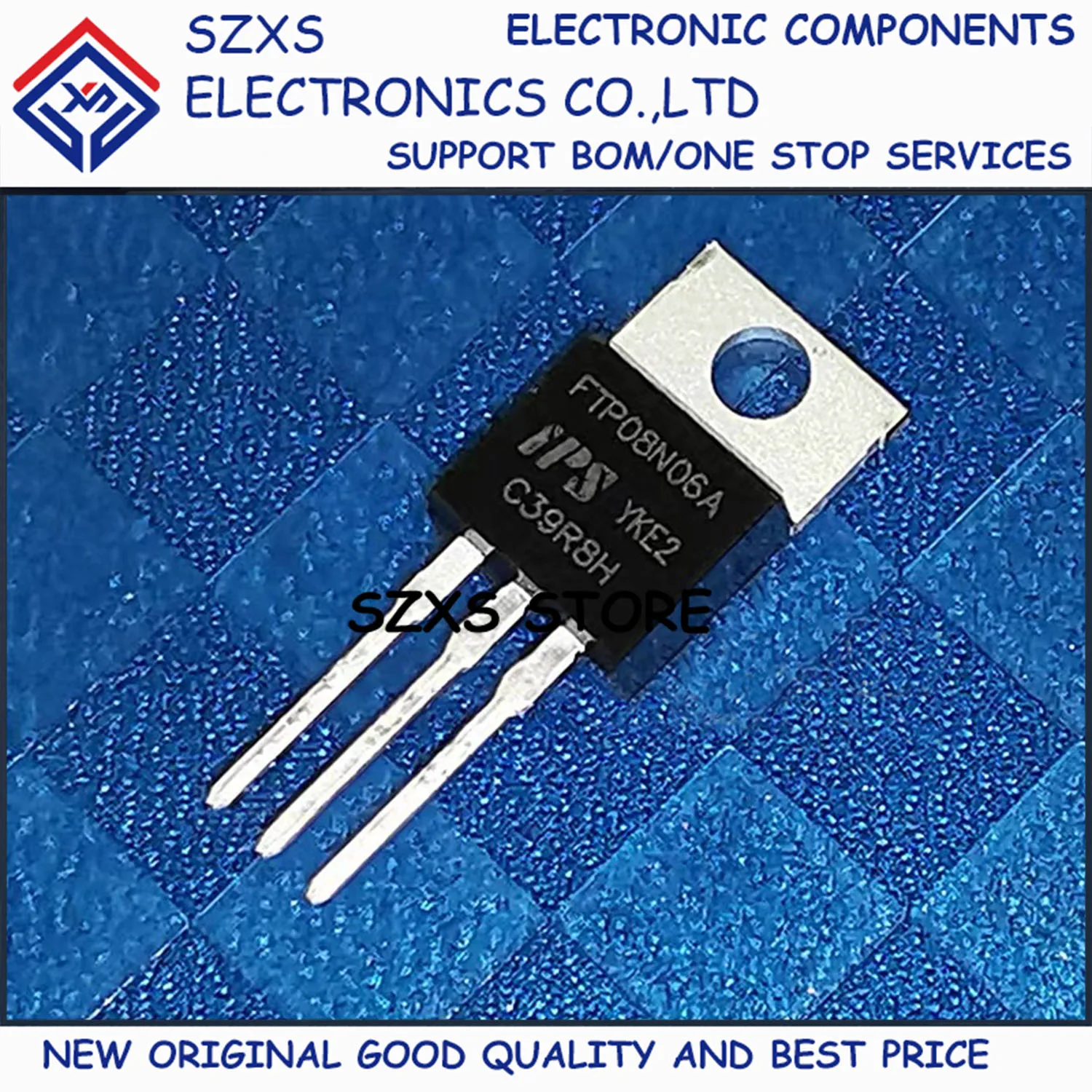 

New Original 10Pcs FTP08N06A TO-220 60V 110A MOSFET Field Effect Transistor In Stock Electronic Components Good Quality
