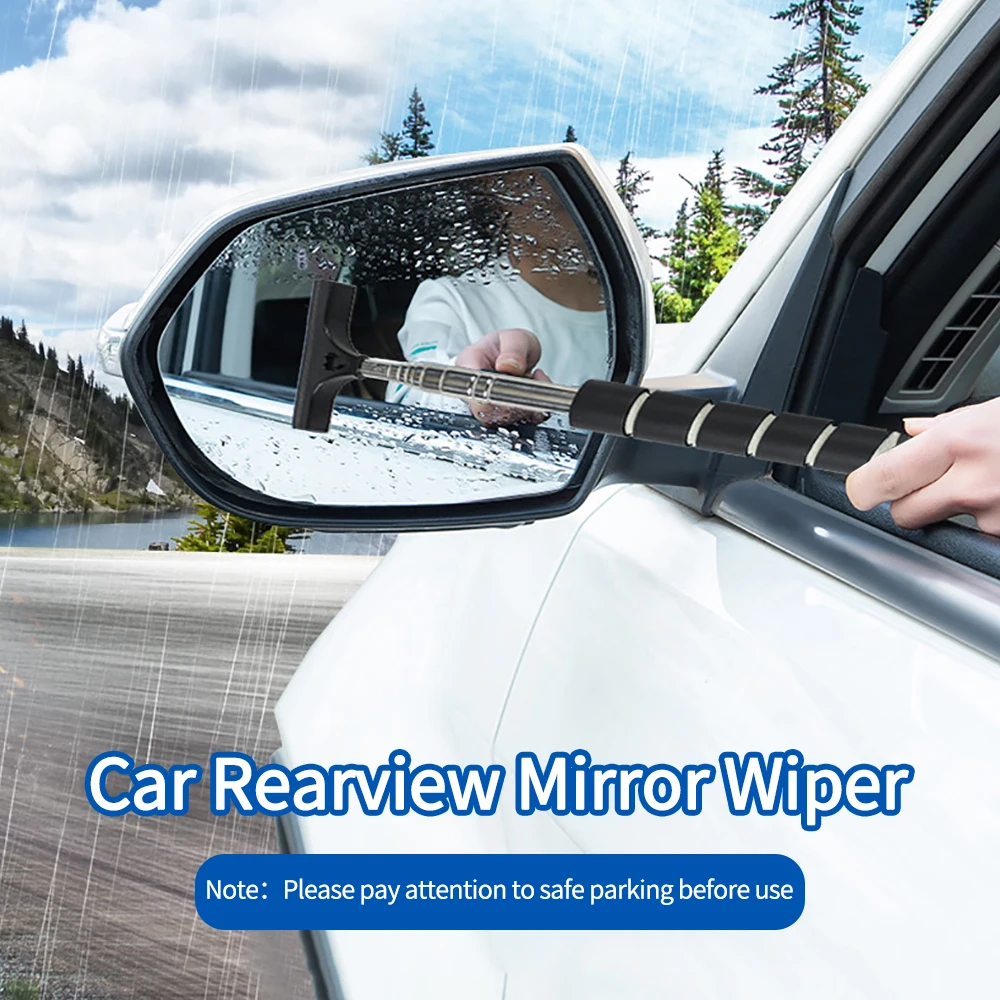 Multifunctional Car Rearview Mirror Telescopic Wiper Wiper Wash Car Window Front Windshield Rainproof Cleaning Brush Scraper