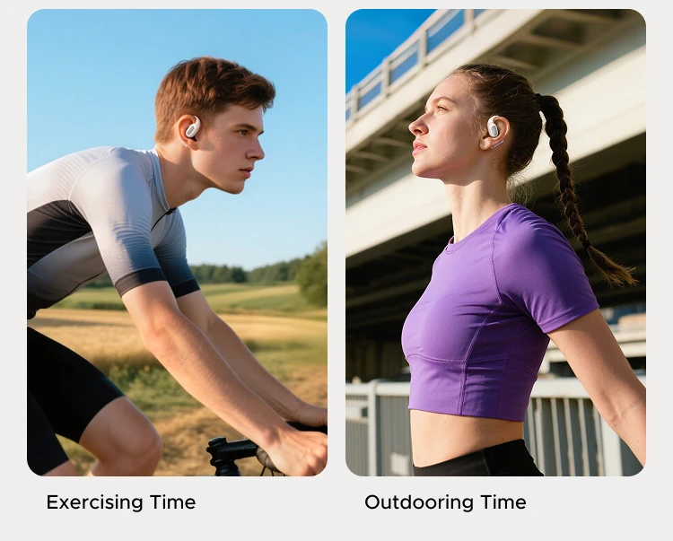UGREEN FitBuds Open-Ear Headphones Earphones, Ear-hook TWS True-Wireless Bluetooth 6.0 Wireless Earbuds, Spatial Audio, 30H Play