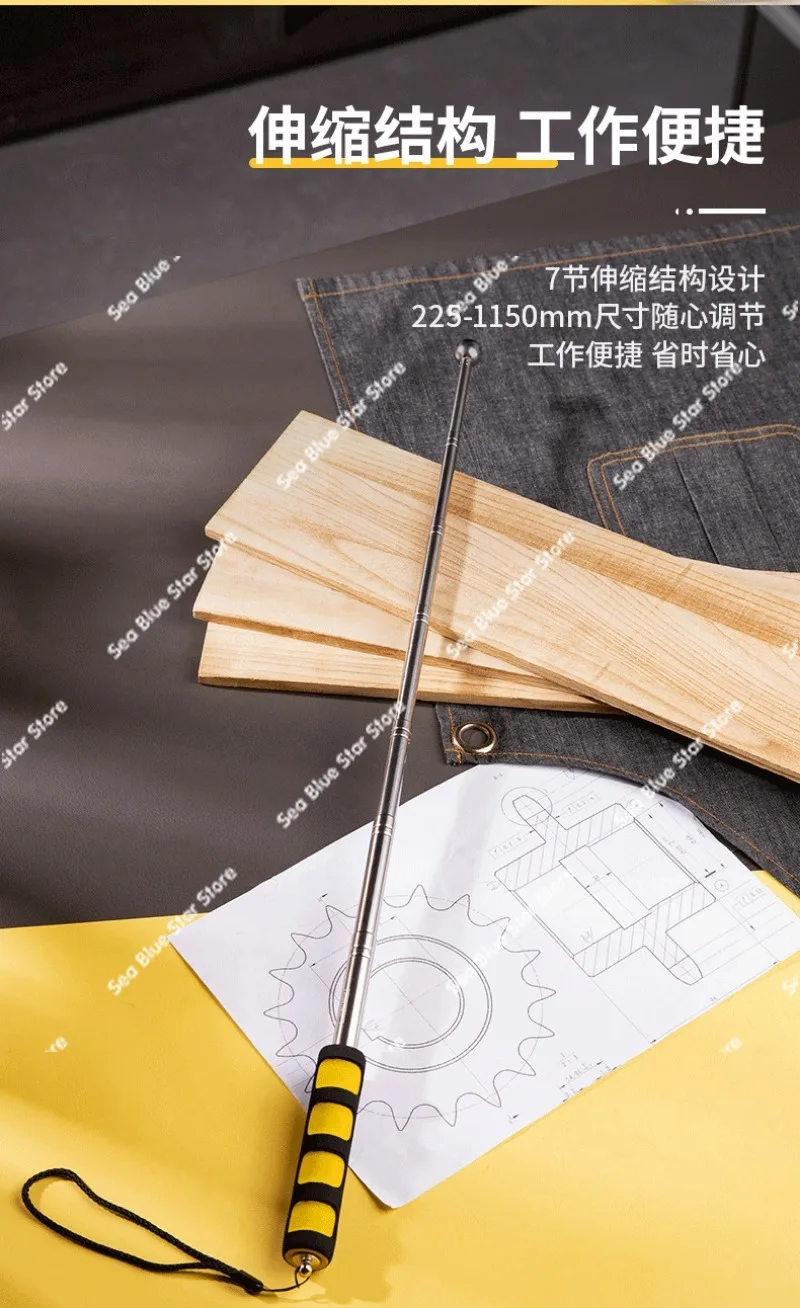 Hollow drum hammer Home inspection tool Telescopic professional acceptance Tile hollow drum detector