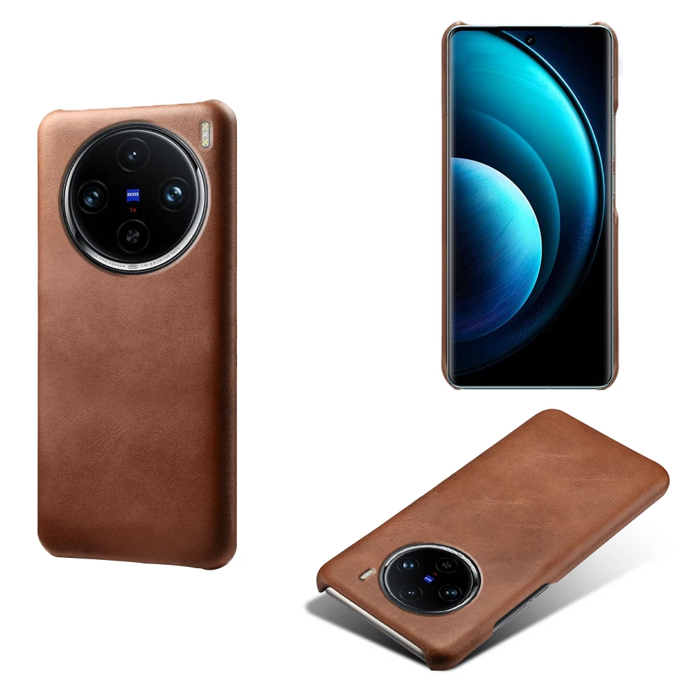 For Vivo X100 Pro Funda Luxury Slim Leather Business Case For VIVO X100 Pro 5G 6.78