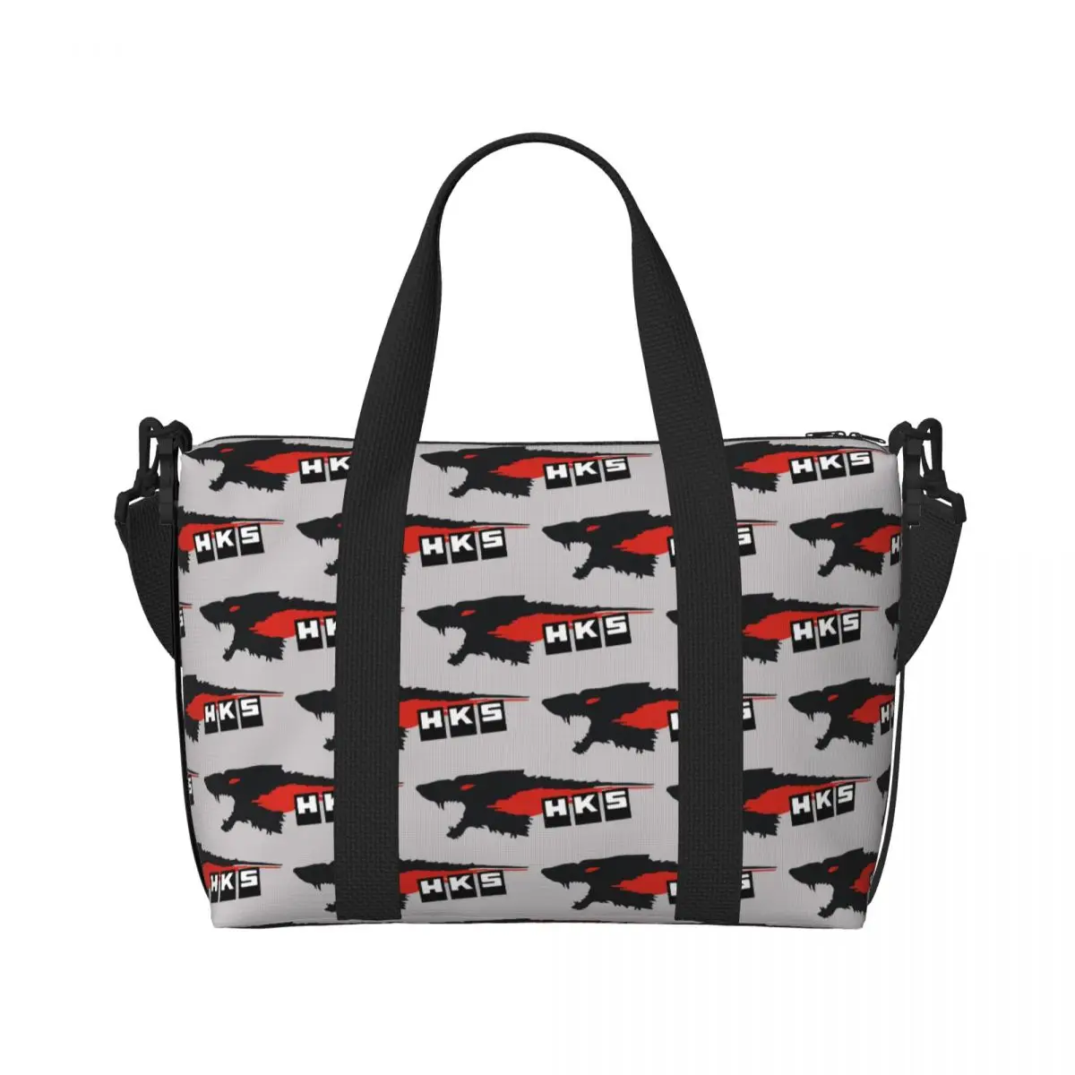 Custom H-HKSES Photographic Beach Tote Bag for Women Big Compartment Gym Beach Travel Bags