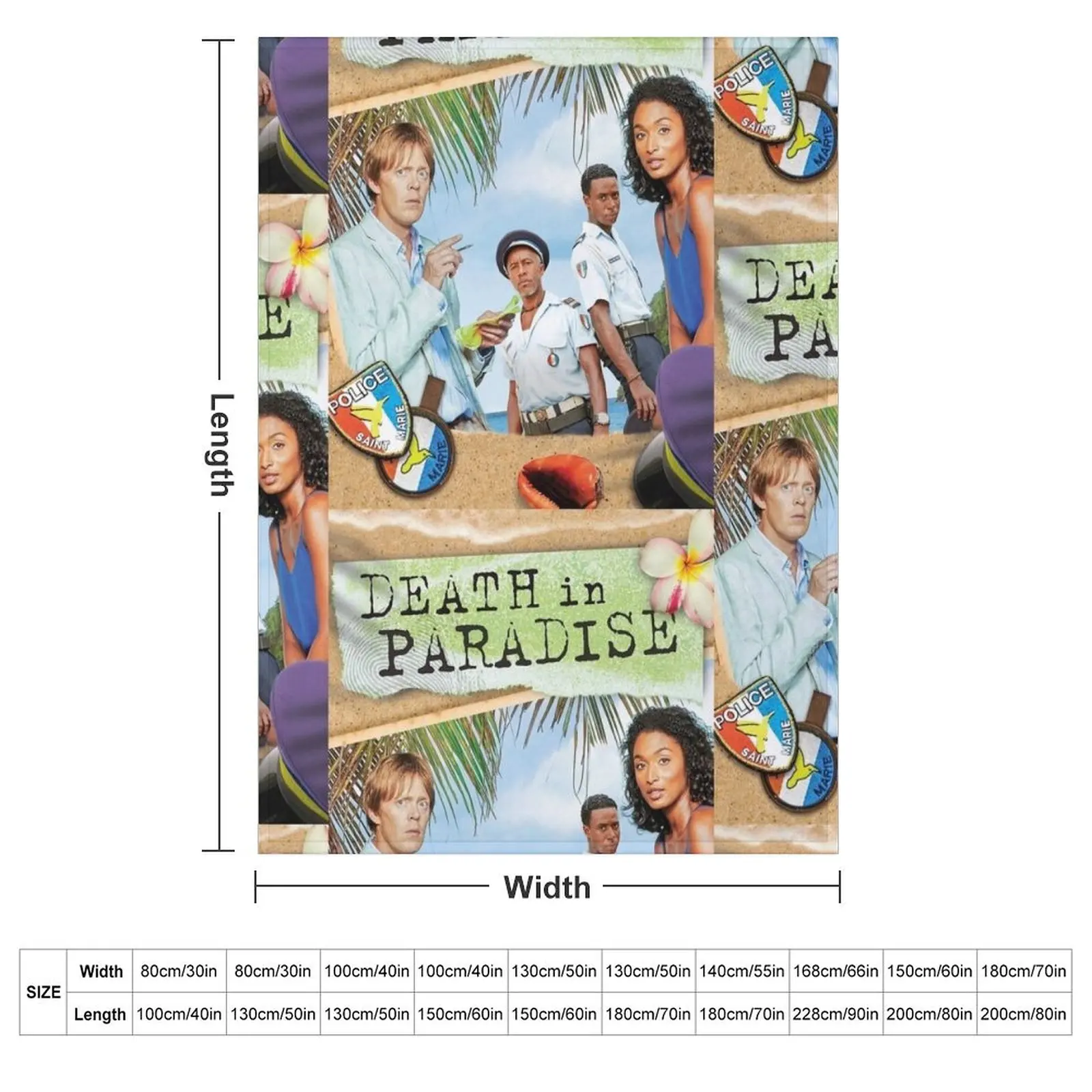 BBC Death in Paradise Throw Blanket Loose for babies christmas decoration Decorative Sofa Thin Personalized Gift Blankets