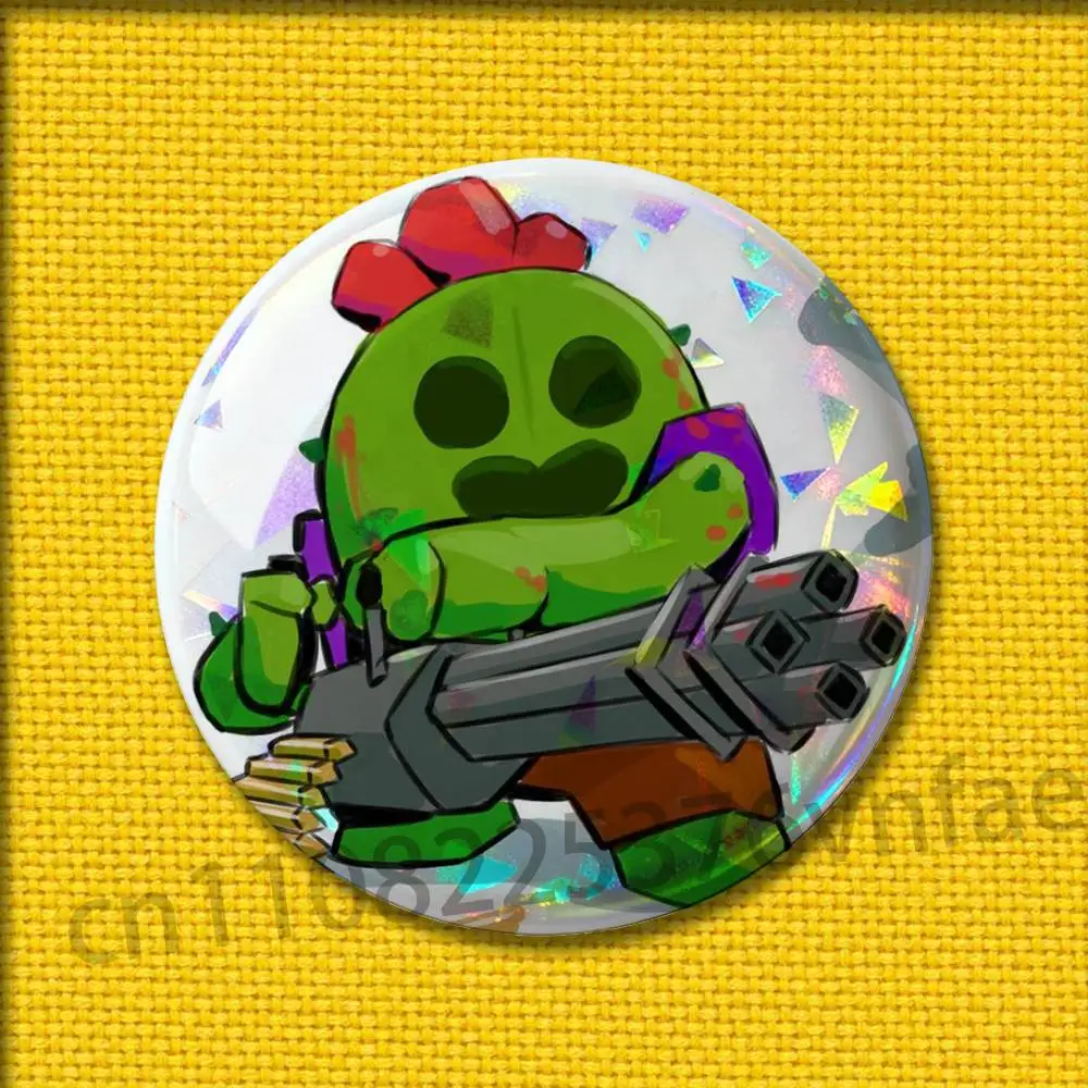 Game B-Buzz S-Stars L-Leons S-Spike Badges 75mm 25mm 44mm 32mm 58mm Round Pin Brooch Souvenir Clothes Cosplay Gift Accessories