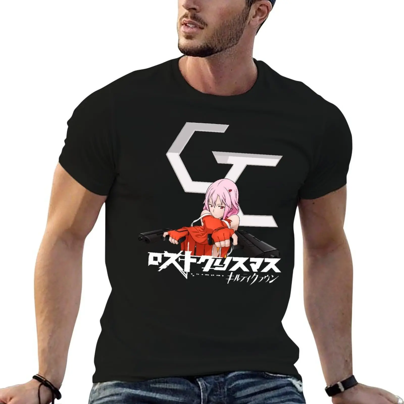 

Guilty Crown T-Shirt man t shirt heavy cotton t shirt custom print T-Shirt