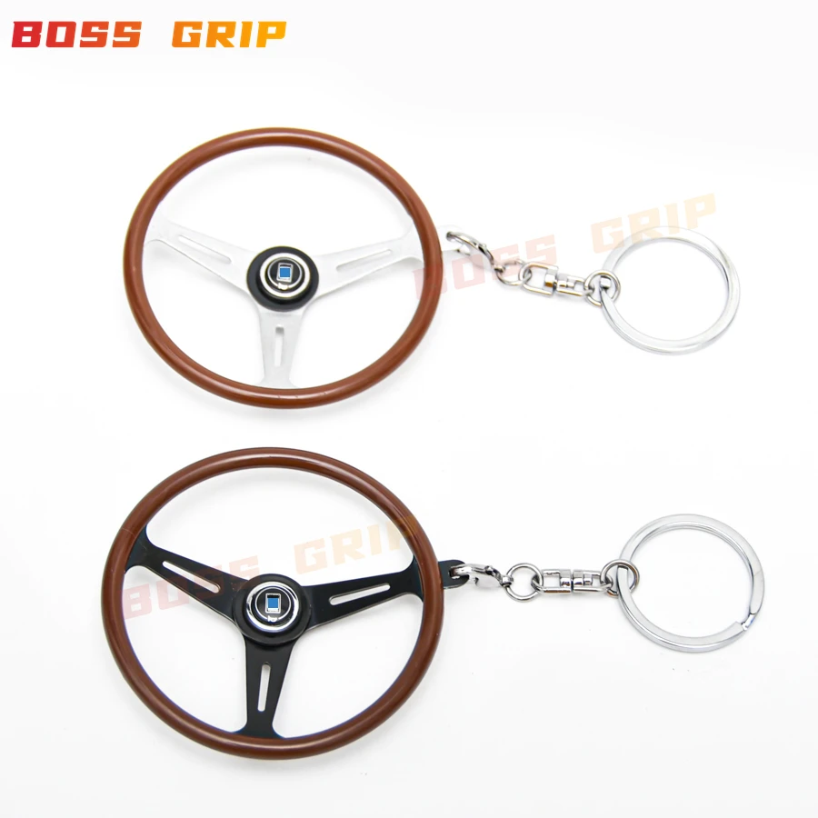 JDM Sport Car Keychain Auto Key Ring Racing MINI Steering Wheel Keyring Keychain