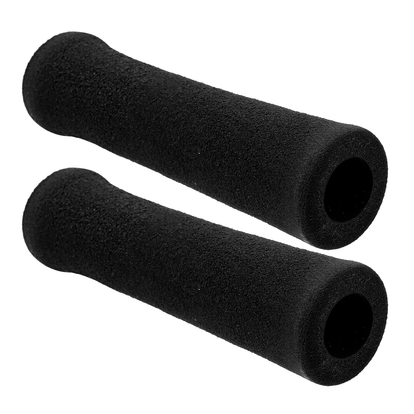 

2pcs Walking Stick Accessories Deep Gray Short Foam Handle Grip Replacement Non Slip Thickened Grips For Elderly Crutches