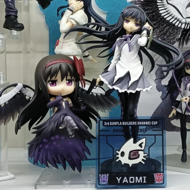 

Original New Gsc Puella Magi Madoka Magica 456 Akemi Homura Q Version Anime Figure Model Kawaii Black Wing Figure Figurine Toys