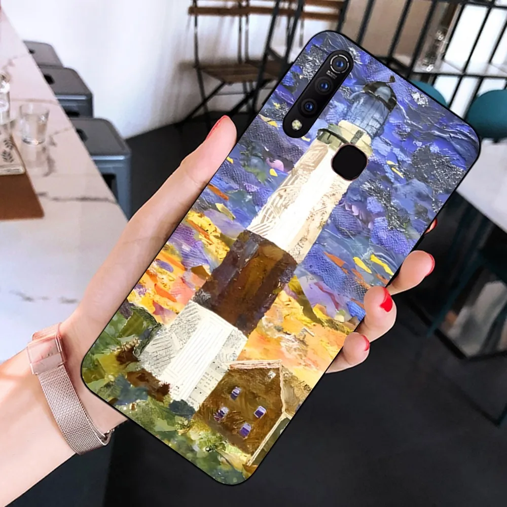 Hand Painted Lighthouse Phone Case For Huawei Mate 10 20 30 40 50 lite pro Nova 3 3i 5 6 SE 7 pro 7SE