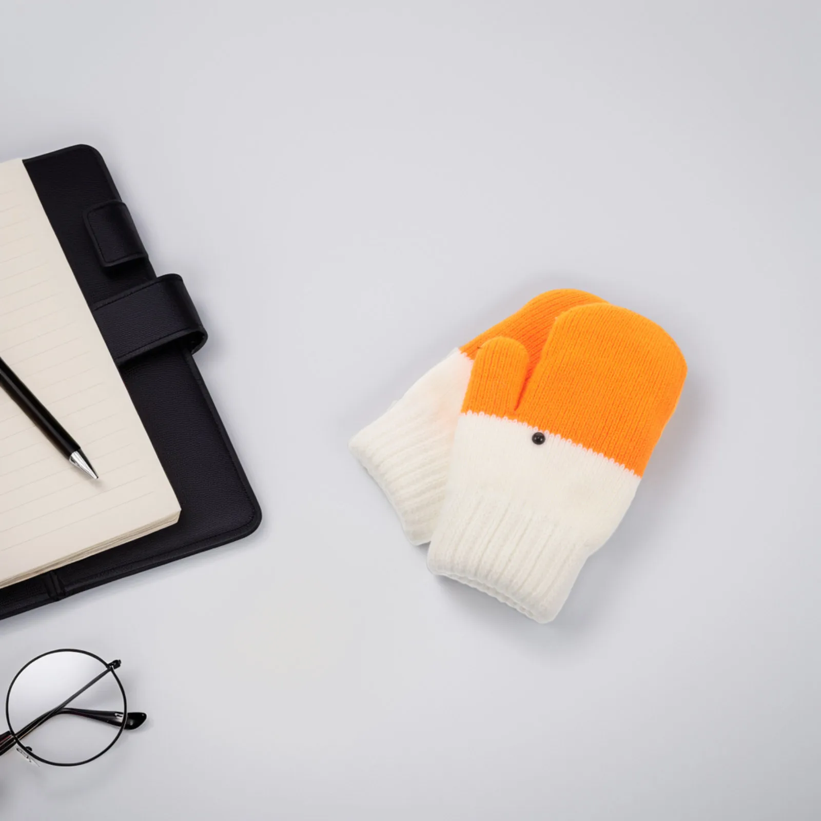 

Warm Winter Gloves for Women Thick Furry Mittens Outdoor Cold Protection Knitted Stretch Lady Handwear Fashionable Comfort