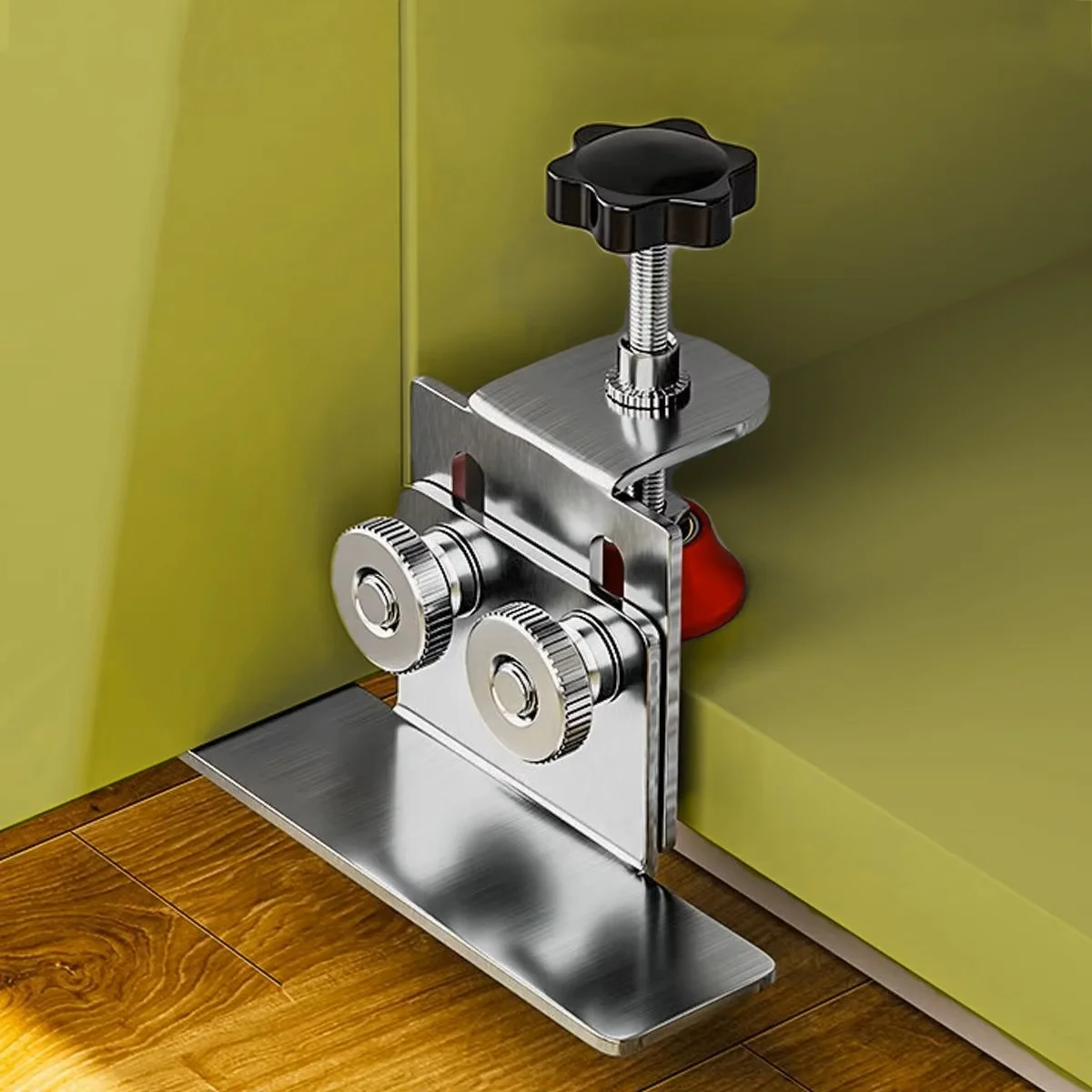 

Приспособление для крепления двери шкафа Зажим для рамы шкафа Бытовая скрытая дверь Монтажная опора из нержавеющей стали Деревообрабатывающие инструменты