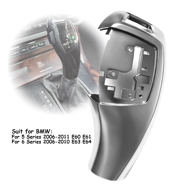 Auto-Schaltknauf-Abdeckung für BMW E60 5er-Serie 2006-2011/6er-Serie 2006-2010 E61 E63 E64 Auto-Schaltzubehör Reparatur-Set – Detail 7