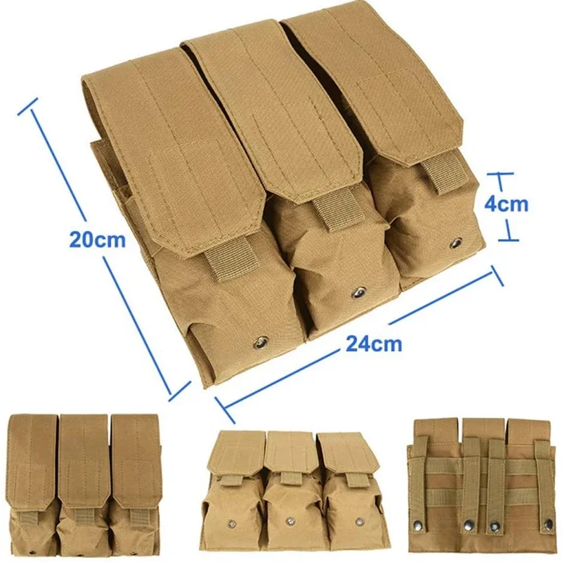 M4 M16 Molle Magazine Pouch Double Traiple Mag Holder Waist Bag Outdoor Hunting Vest Mag Holster Open-Top AK AR Magazine Pouches - view 4