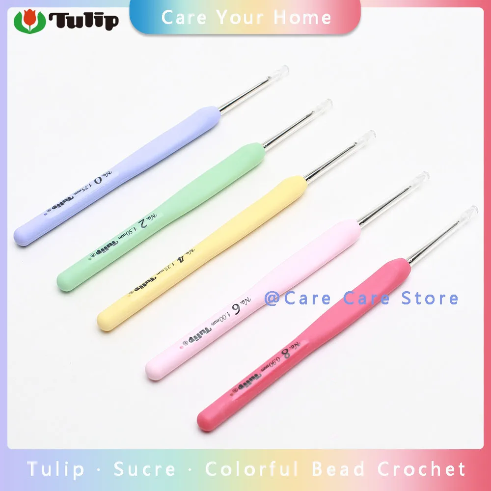 1Piece Crochet Tulip Original Diy Tulip Crochet Hook Embroidery Needles Knitting Beading Hooks Crochet Tools Bead Needles