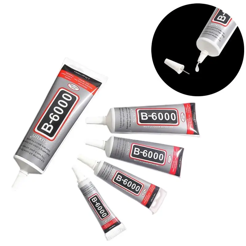 B6000 Glue Clear Contact Phone Repair Adhesive Universal Glass Plastic High Viscosity Glue With  15ML 25ML 50ML 110ML