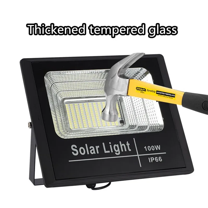 2021 LED Solar Lights Outdoor Flood Lamp Sun Powered 25W 40W 60W  Spotlight White Lighting for Landscape Garden Street Garage