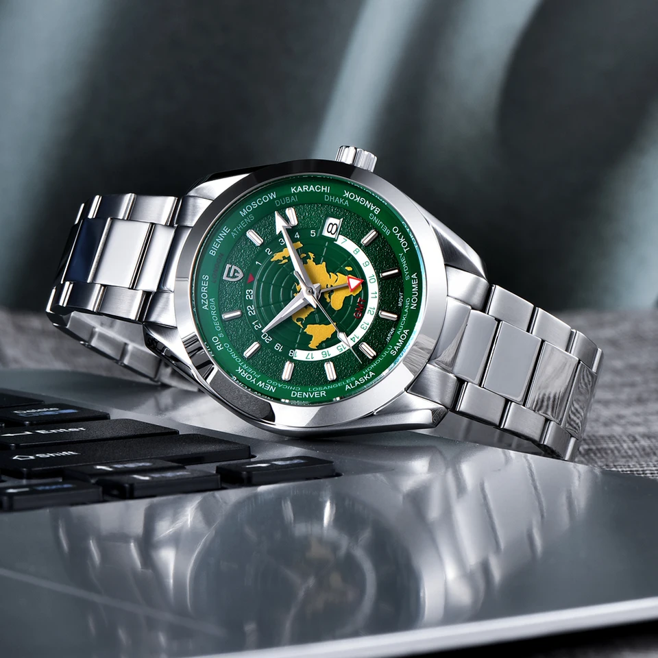 Pagani Design World Time GMT Automatic Men Watch