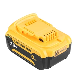 1 Pack 20V 6000Ah Battery power tool Replacement For DeWalt DCB184 DCB181 DCB182 DCB200 20V 6Ah Battery