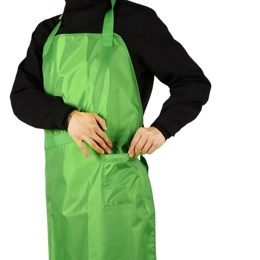Water Resistant Gardening Apron 145x72cm Thickened Fabric For Lawn Mowing Yard Work Outdoor Green Full Body Protection Adjustabl