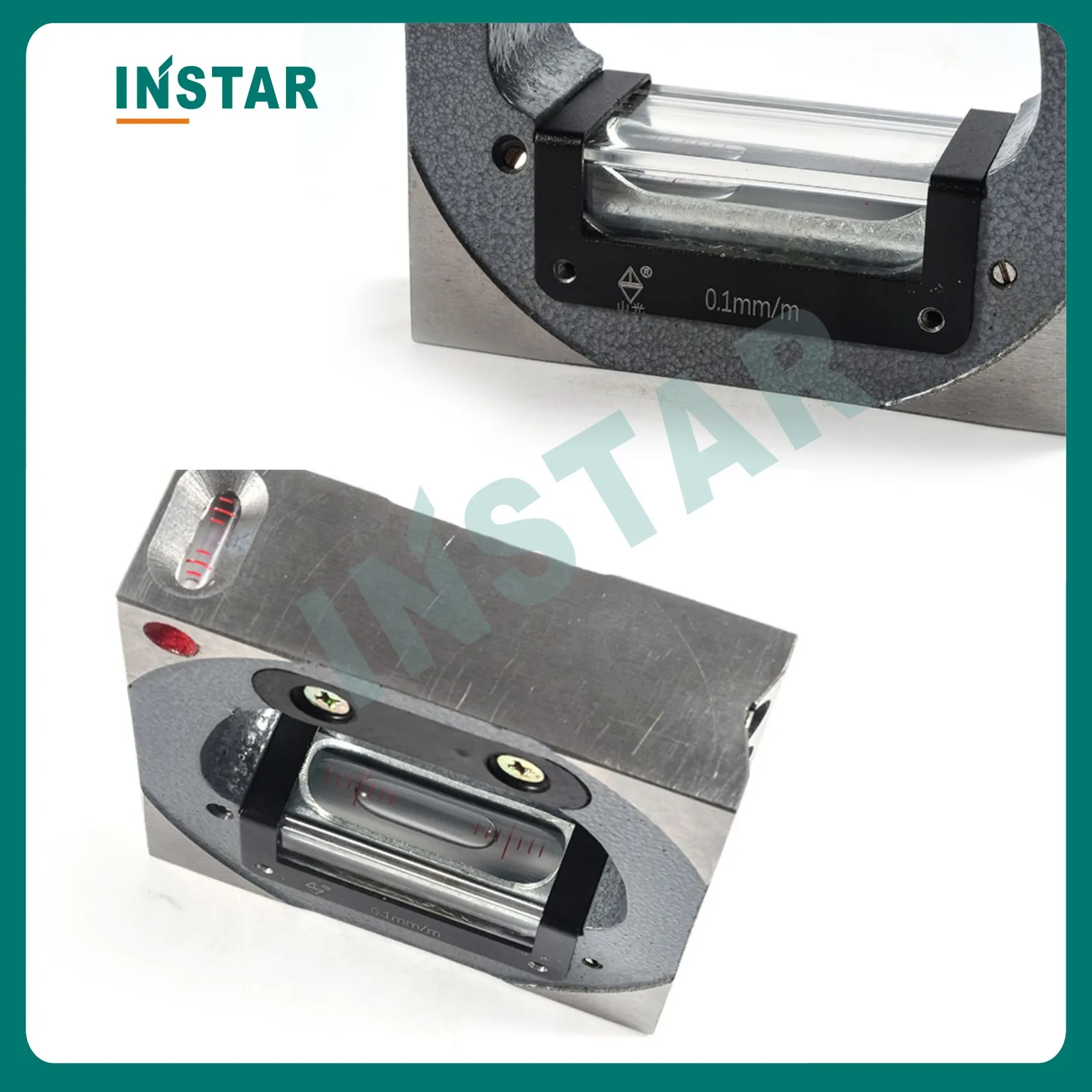 Mechanical Magnetism Frame Level 100mm 200mm 0.02mm Optical Level Industrial Quality DIN Grade