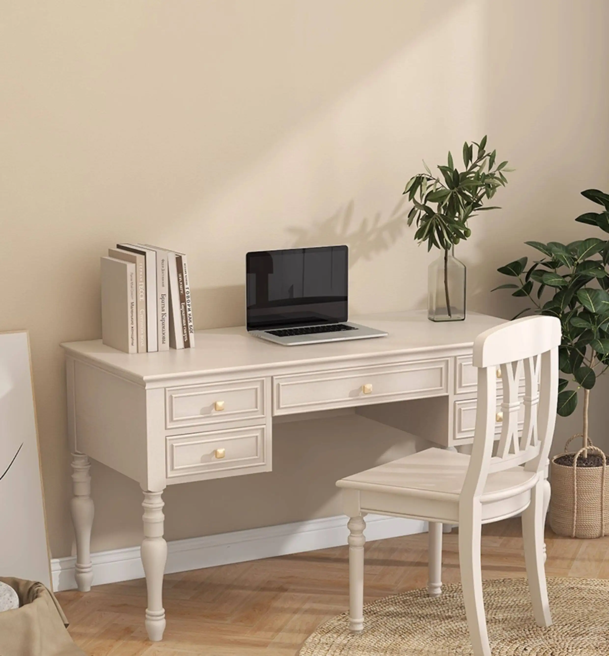 

Минималистичный письменный стол Hxl - учебный стол из массива дерева для домашнего использования