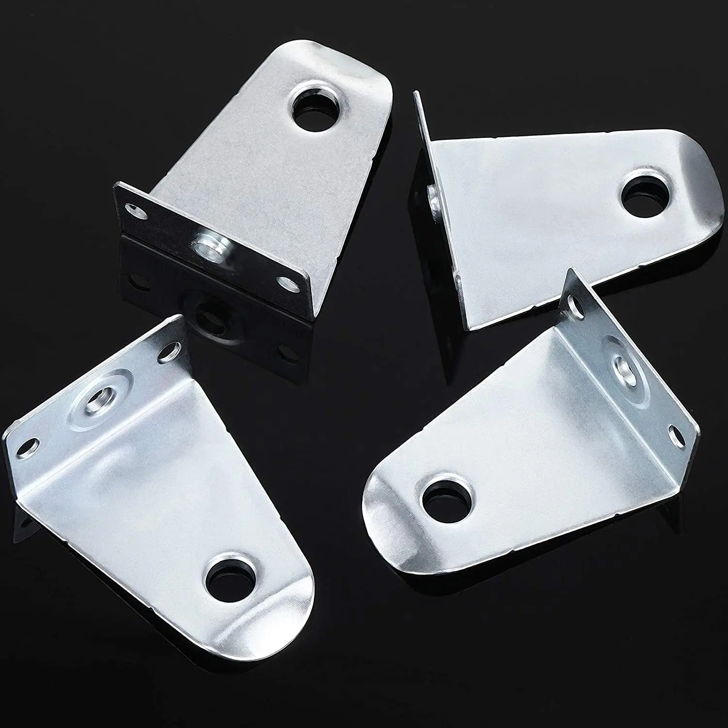 Metal Hold Down Brackets and Pins, Blind Brackets Blind Holder Replacements for Horizontal Blind Shades Window