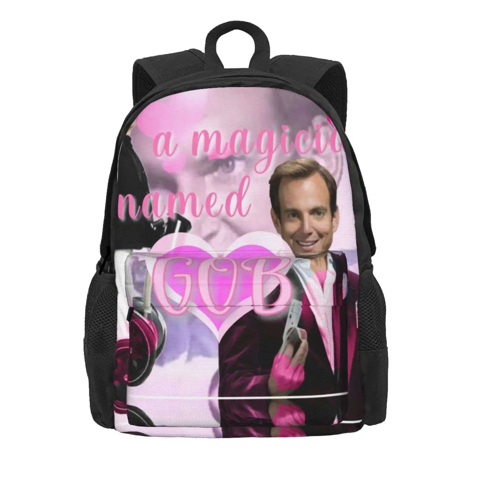 Gob Bluth 3 Hot Sale Schoolbag Backpack Fashion Bags Gob Bluth Arrested Development A Magician Named Gob Illusion