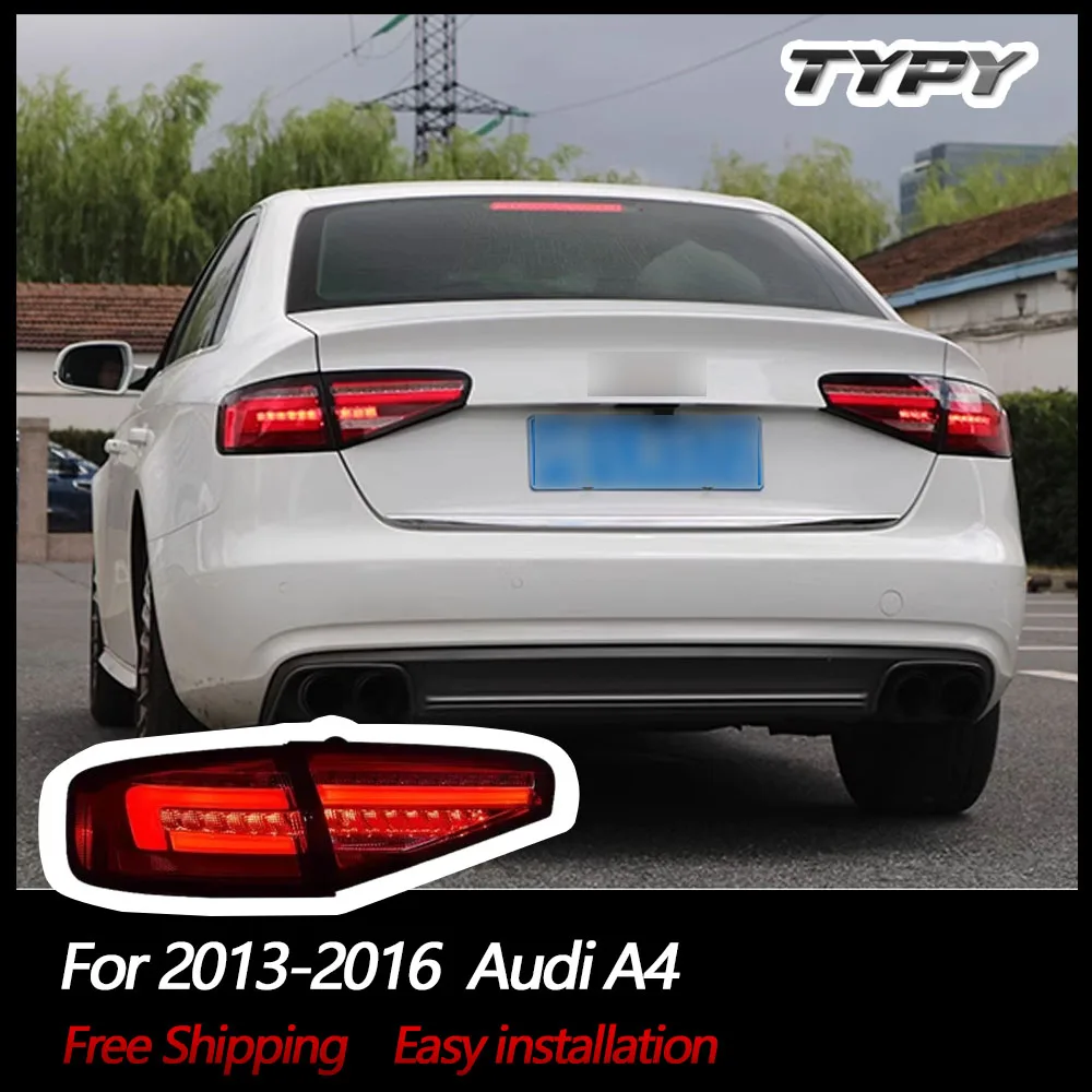 Fanali posteriori per auto TYPY per Audi A4 2013-2016 fanali posteriori per auto a LED luci di marcia diurna indicatori di direzione dinamici