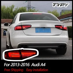 Fanali posteriori per auto TYPY per Audi A4 2013-2016 fanali posteriori per auto a LED luci di marcia diurna indicatori di direzione dinamici accessori per auto