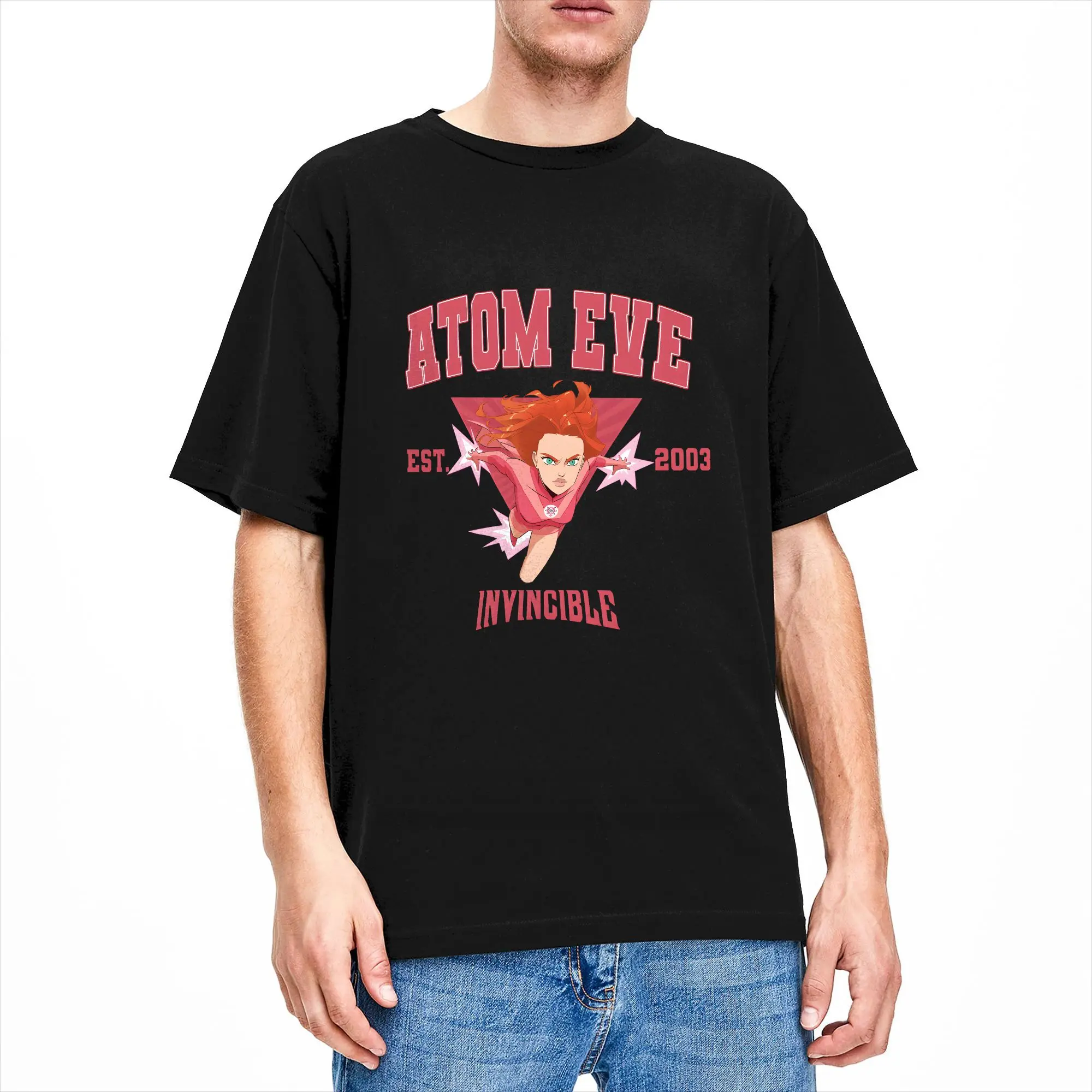 Men Anime Pretty Hero Atom Eve T Shirt  Cotton Clothes Funny Short Sleeve O Neck Tees Gift Idea T-Shirt