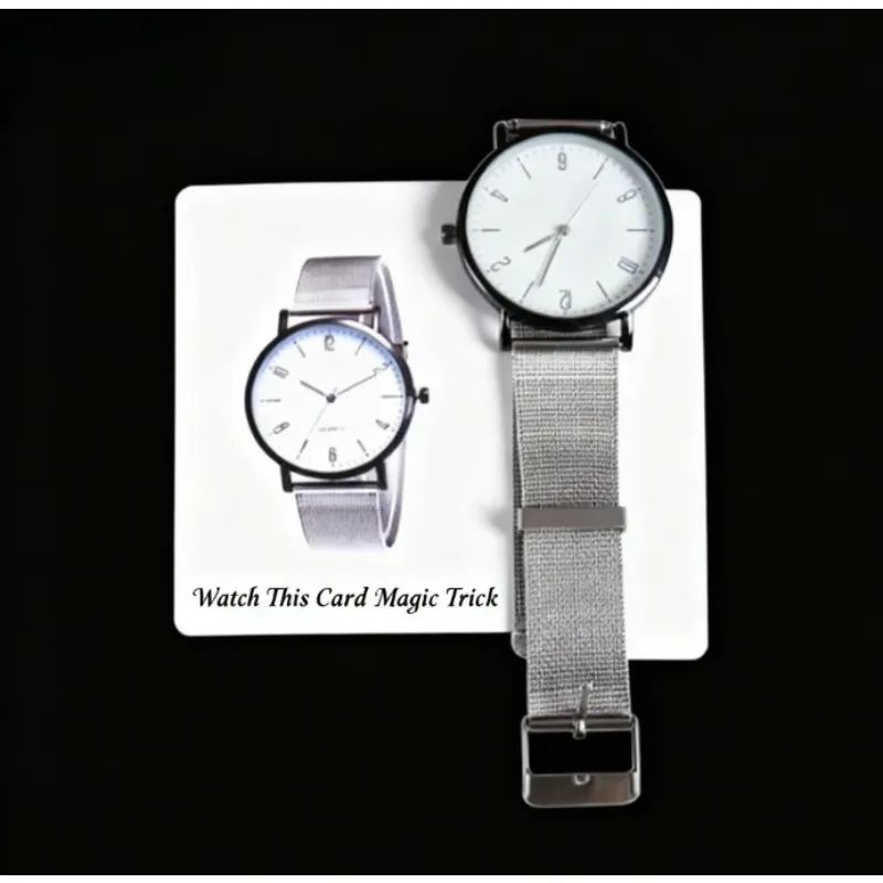 Watch This Card Magic Trick Instant Vanishing Effect Gimmick for Close-Up & Street Performances Professional Illusion Card Games