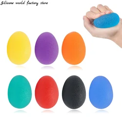 Silicone world Silicone Hand Grip Ball Egg Men Women Gym Fitness Finger Heavy Exerciser Strength Muscle Recovery Gripper Trainer