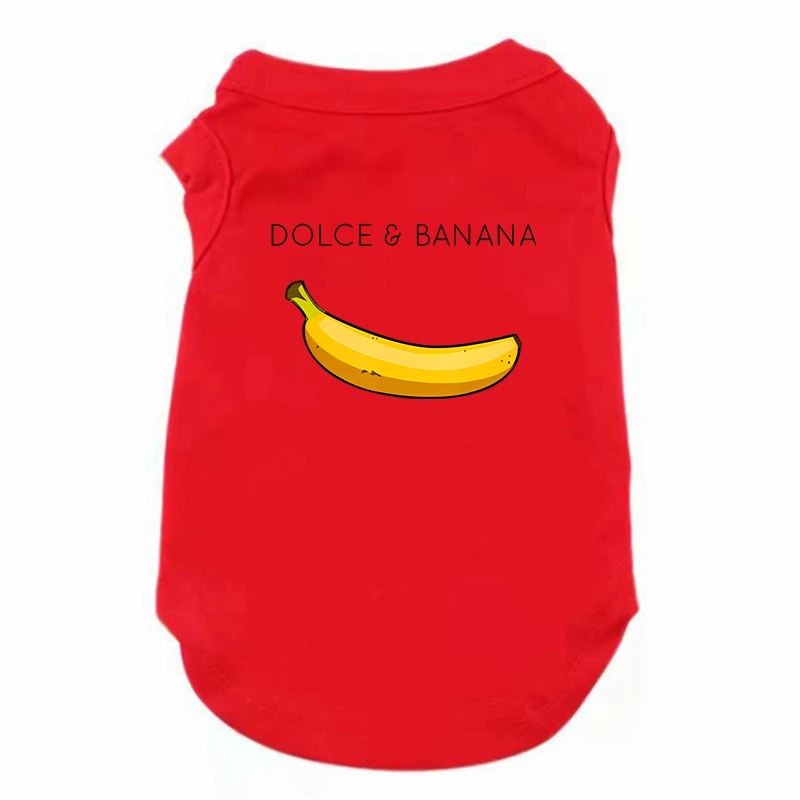 DOLC&BANANA Pets T-shirt Dogs Vest Cats Skirt Small Dog Clothing Dog Clothes Summer Thin Dog Vest Breathable Pet T-shirt