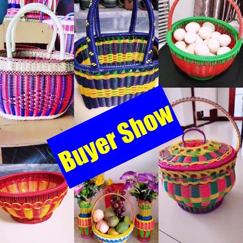 16mm 500g Candy Color Flat Synthetic PE Rattan Material Furniture Accessory Home Handmade Cane Knit Repair Hanging Basket Chair