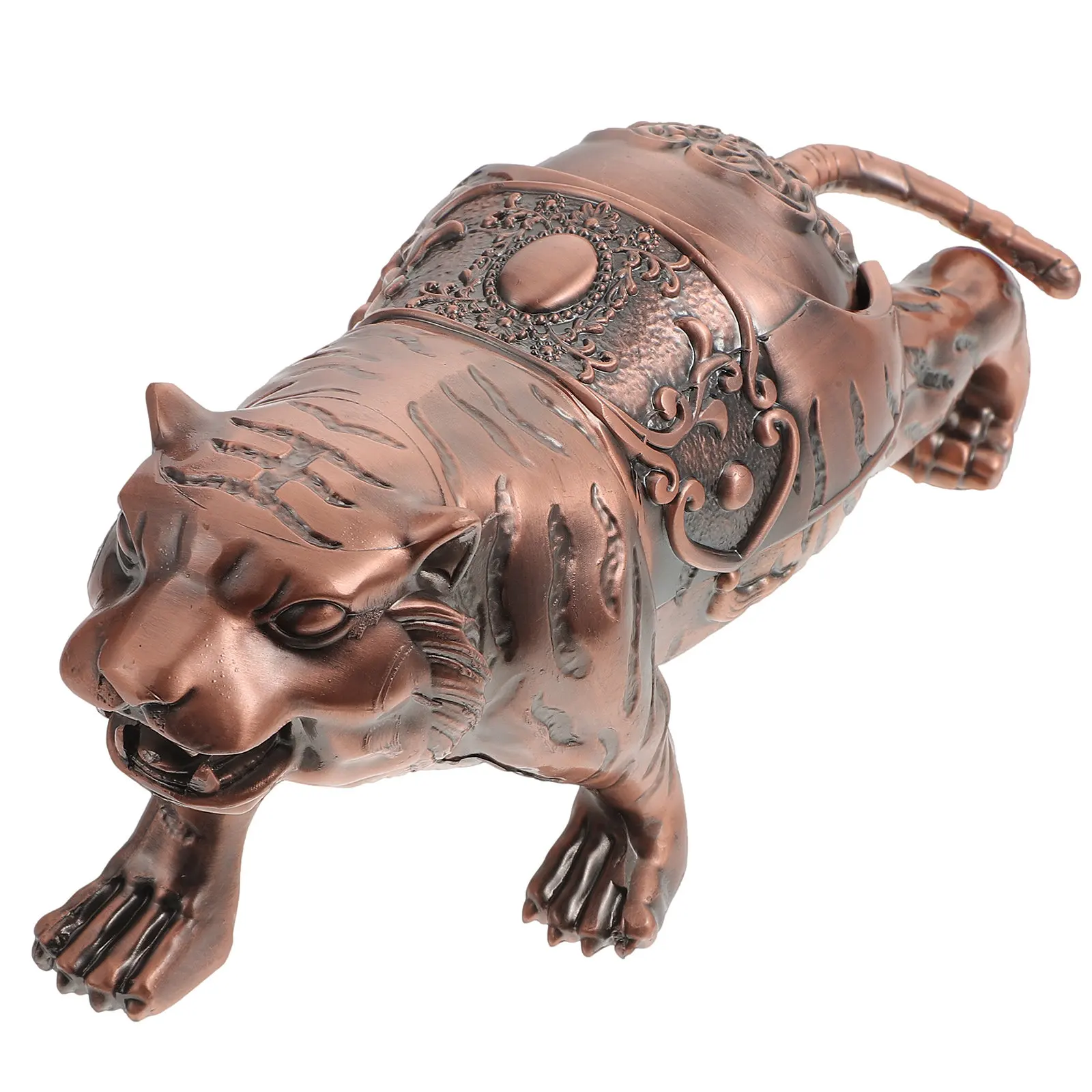 

Creative Butt Holder Tiger Modeling Ashtray Home Restaurant Use Ornament Indoor Desktop with Lid