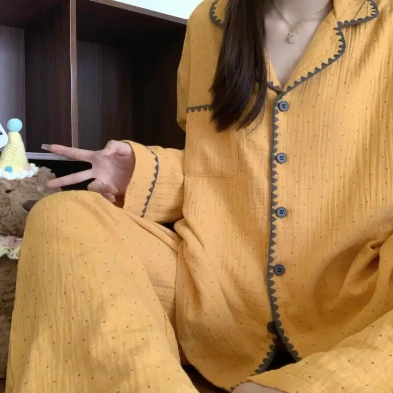 Set Piyama Wanita Terbaru, Set Piyama Wanita Hangat untuk Musim Dingin, Pakaian Rumah Modis, Piyama Lucu dan Lembut, Set Piyama Maillard