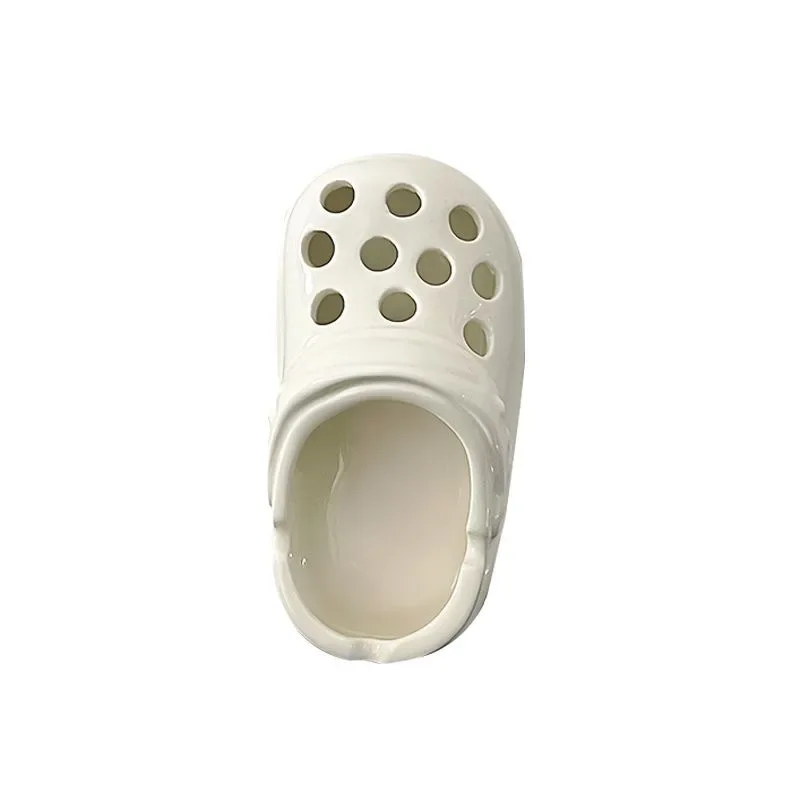 Crocs-Cenicero de cerámica personalizado, divertido bote de basura de escritorio, caja de cigarrillos, caja de jabón de tendencia, decoración del