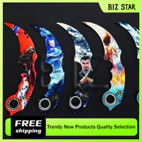 18cm/7.09in Ne Zha 2 Movie Peripherals Anime Games Metal Rotating Claw Knives Uncut Daggers Alloy Weapons Models Ornaments Gifts