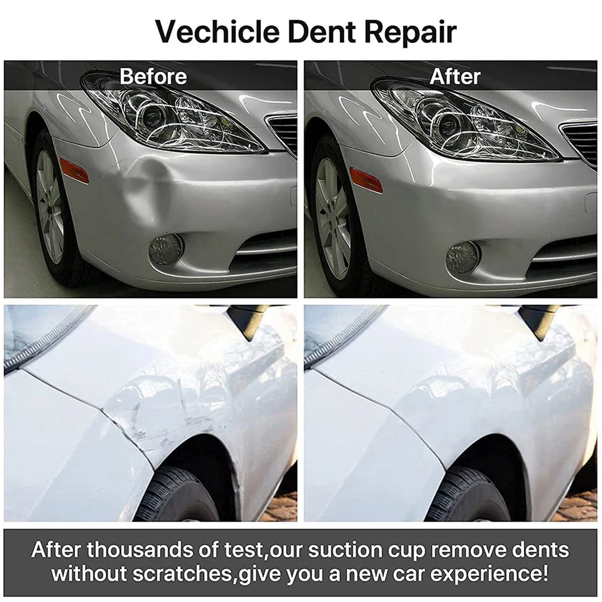 Car Dent Puller Dent Remover Tool Dent Removal Kit for Car Suction Repair Handle Lifter for Cars Body Glass Screen Tiles Lifting