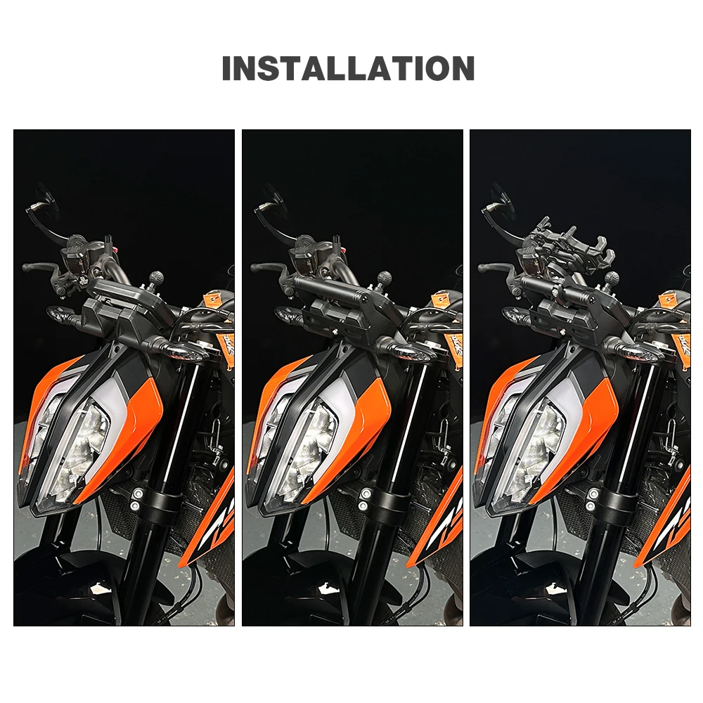 For 790 Duke/L 2018-2024 Motorcycle Handlebar Extension GPS Navigation Bracket Phone Stand Holder Support 22mm Bar 790Duke 2023 - view 3