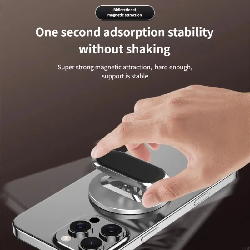 

Double Side Phone Bracket for GYM Kitchen Golf Cart Metal Surfaces 360 Degree Rotating Holder for Phone 17 16 15 F19E