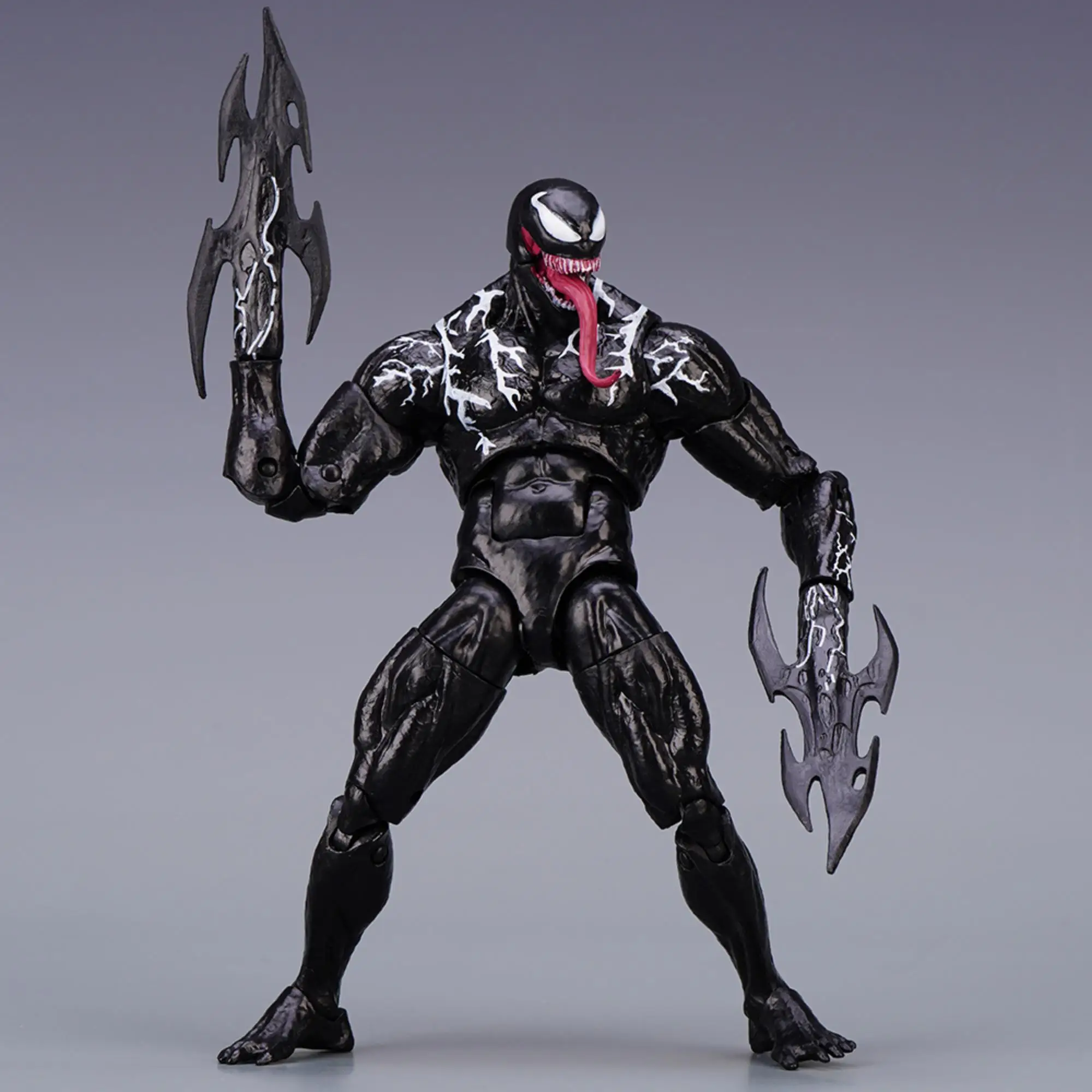 20cm Marvel Venom Shf Legends Action Figure Joint Movable Toys Change Face Statue Model Doll Collectible For Toy Gift