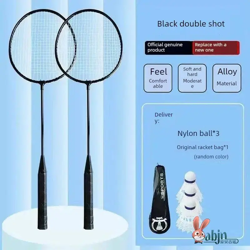 

Ультралегкая ракетка для бадминтона из сплава 2025 года, для соревнований, односторонняя/двусторонняя, прочная, для взрослых и детей, для спорта и фитнеса