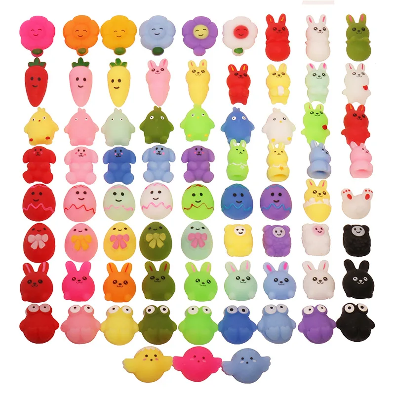 

30pcs Mochi Kawaii Squishy Toys For Kids Squeeze Party Favors Toys Halloween Christmas Easter Birthday Gifts