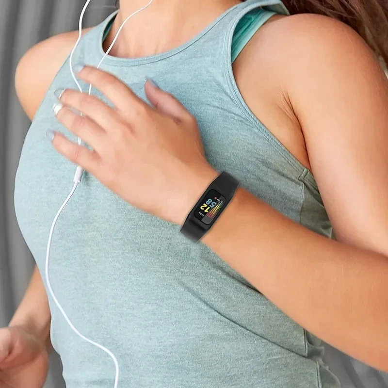 سيليكون Smartwatch الفرقة ل Fitbit Charge 6 5 4 3 se قطعة واحدة حزام + حافظة ل Fitbit Charge 6 كوريا درع شريط للرسغ سوار