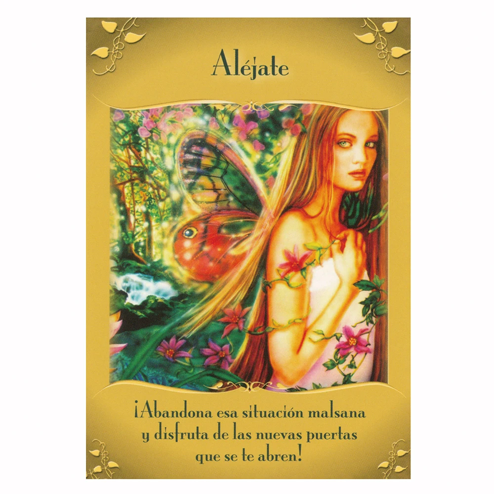 Mensajes Mágicos de las Hadas:Cartas Oráculo.Idioma Español（Múltiples cartas de oráculo en español）12CM*8.7CM oracle en español
