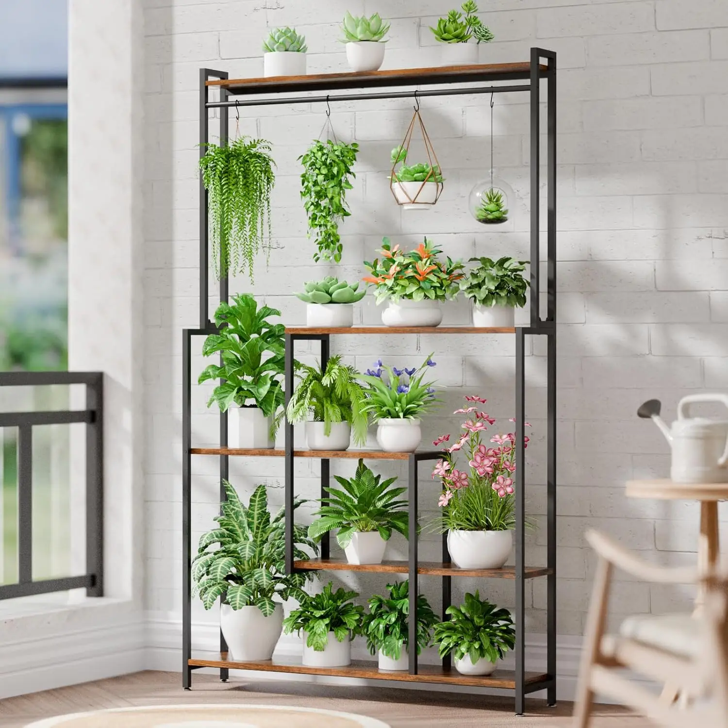 72-inch metal multi-layer indoor plant stand