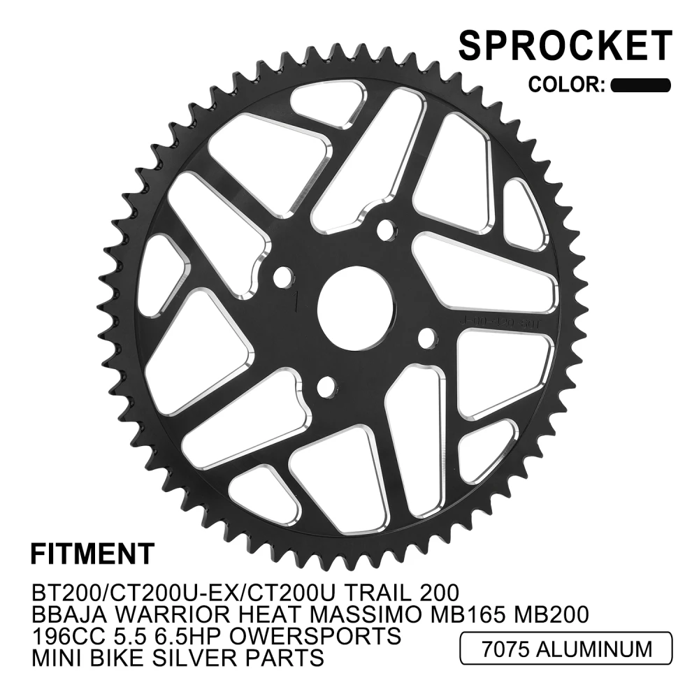 Chain Sprocket For BT200/CT200U-EX/CT200U Trail 200 Baja Warrior Heat Massimo MB165 MB200 196CC 5.5 6.5HP Owersports Motorcycle