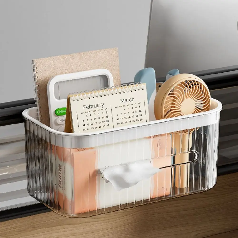 Square Bedside Storage Basket Large Capacity No Punching Stationery Storage Box Stable Strong Load-bearing Capacity